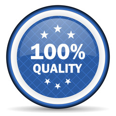 quality blue icon
