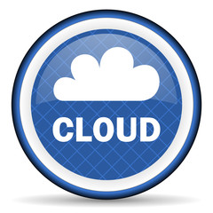 cloud blue icon