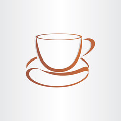 coffee cup with coffee bean