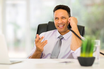 office worker talking on telephone