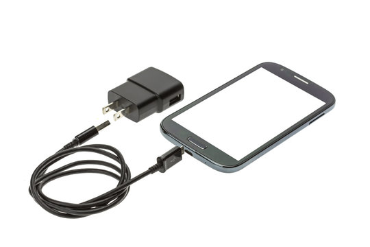 Macro Smartphone with charger cable