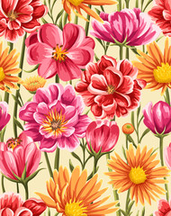 Floral seamless pattern - 80824992