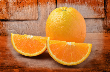 Orange on background.