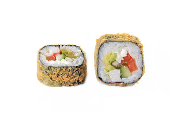 Delicious sushi rolls