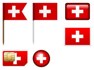 Switzerland flag set