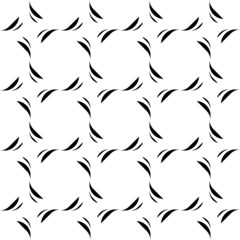 Black and white seamless pattern, abstract background.