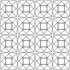 Black and white geometric seamless pattern with line.