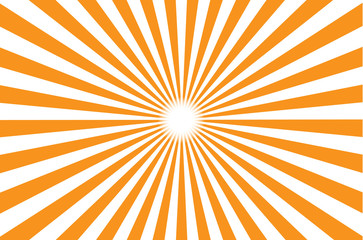 orange burst background. Vector illustration
