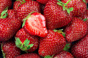 Heap of strawberries
