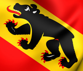 Flag of Bern Canton, Switzerland. - 80828995