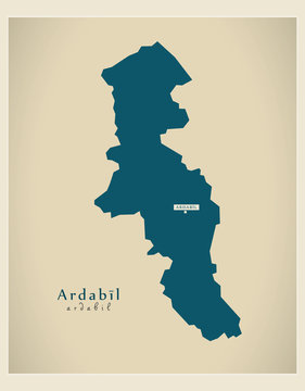 Modern Map - Ardabil IR
