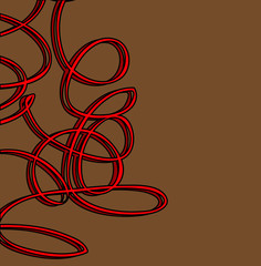 Retro Scribble Lines Background