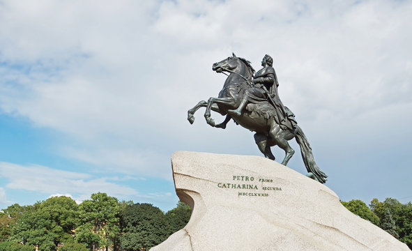 Monument to the Russian tsar Peter the Great, St. Petersburg