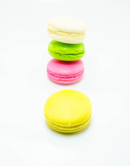 colorful macaron sweet tasty dessert