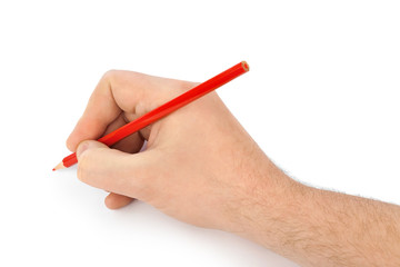 Pencil in hand