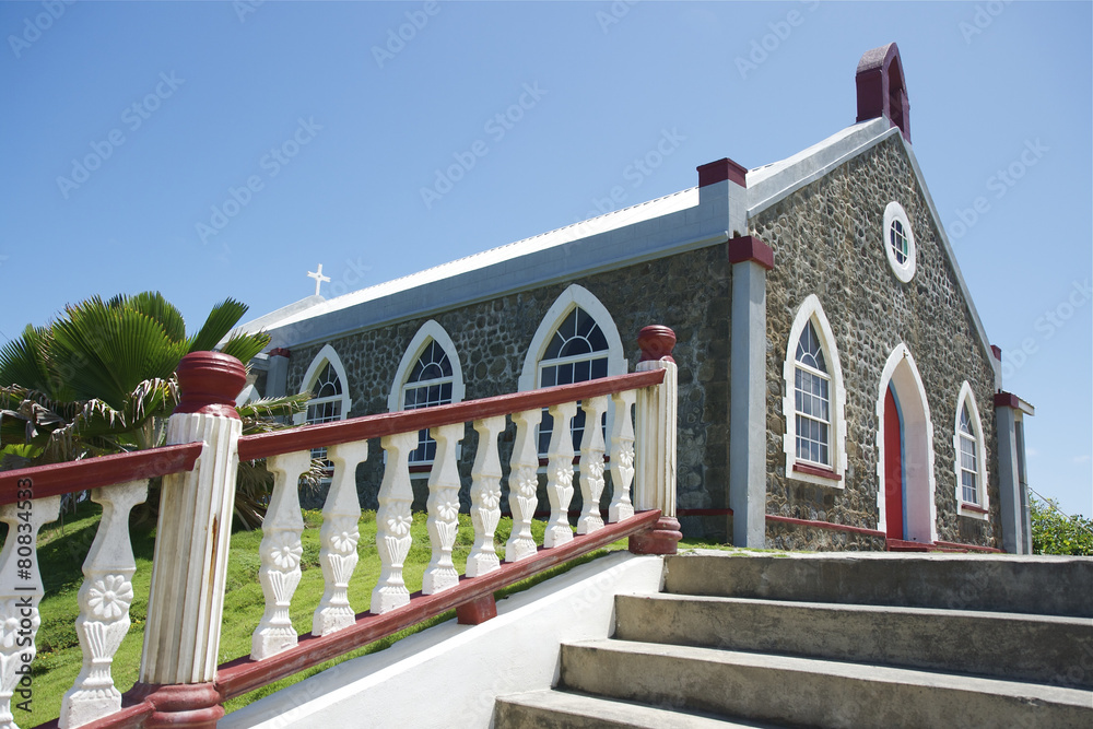 Wall mural east coast st vincent & the grenadines caribbean 16