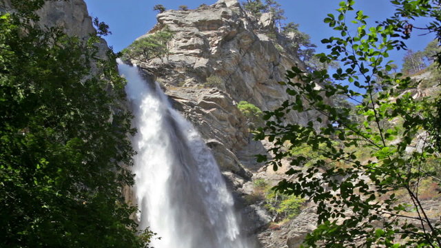 Uchan-su falls on the mountain Ah-Petri in the Crimea 