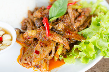 Stir Fried Duck with Roasted Chili Paste
