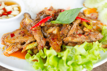 Stir Fried Duck with Roasted Chili Paste