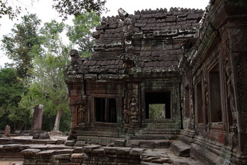 Fototapeta premium Banteay Kedi Temple in Angkor, Siem Reap, Cambodia