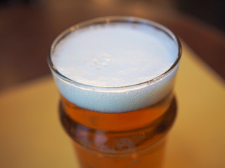 Pint of British ale beer