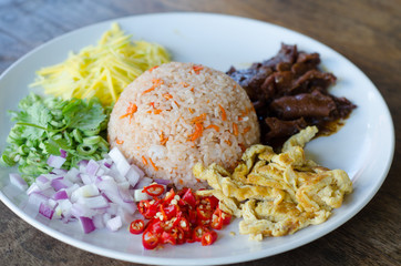 Rice Mixed with Shrimp paste