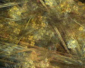 Abstract shapes made of fractal textures.