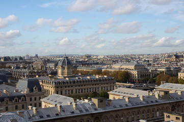 Fototapeta na wymiar View over the rooftops of Paris