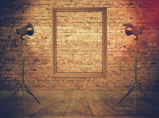 room with photo frame