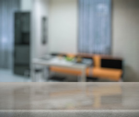 table in the kitchen