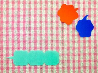 Colorful Balloons  (Pink Fabric Background)