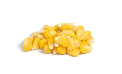 corn on white background
