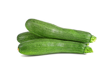 whole cucumber isolated on white background
