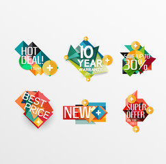 Naklejka premium Set of labels, stickers, banners, badges and elements for sale