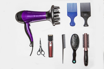 tools hairdresser to cut hair