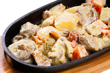 Mushrooms with meat
