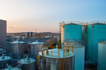 Oil Tank Factory plant.
