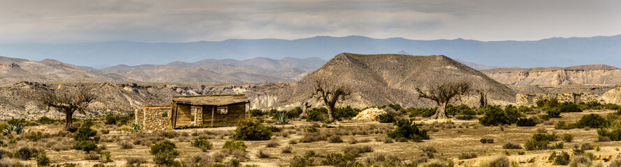 Panorama Wüste Tabernas in Andalusien