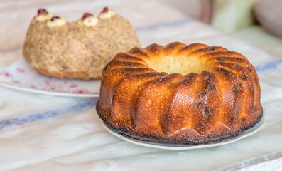 Tasty gugelhupf sweet pastry