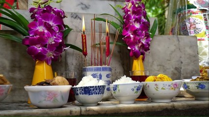 Chinese culture to worship in Ancestor Ceremony