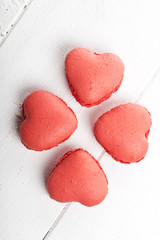 Delicious heart shaped cookies handmade
