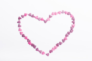 Delicious heart shaped cookies handmade