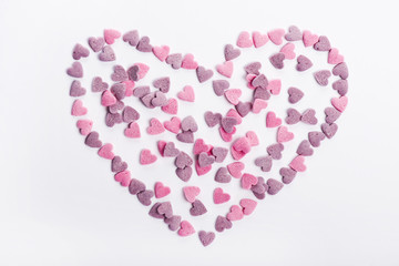 Delicious heart shaped cookies handmade