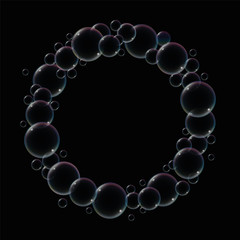 Soap Bubble Ring Black