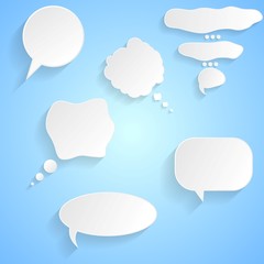 Speech bubbles vector design