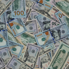 Fototapeta na wymiar USA dollar money banknotes background