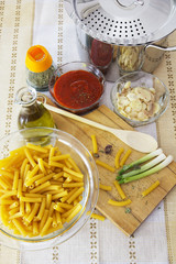 Italian ingredients.