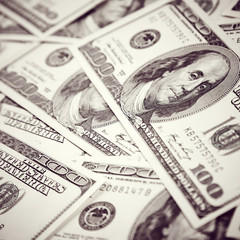 Vintage dollars background