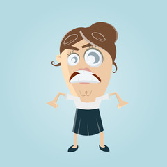 business frau zornig wütend