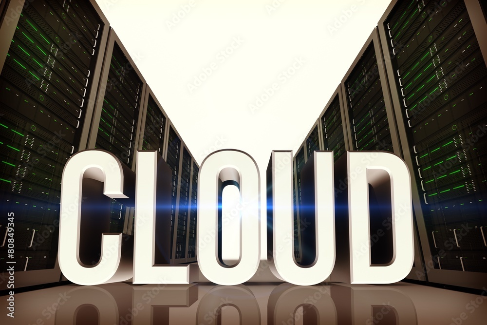 Poster composite image of cloud